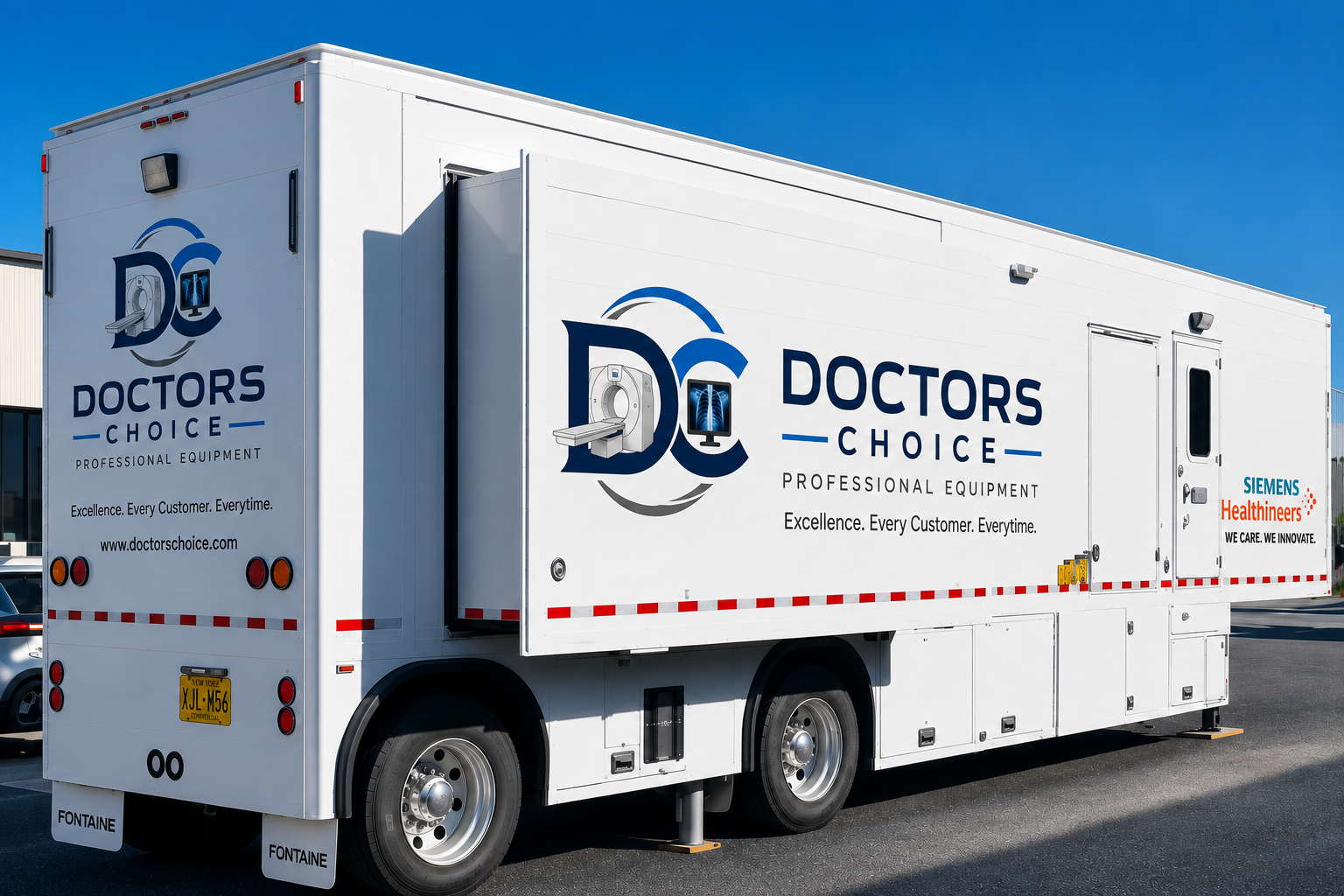 Mobile PET/CT Scanner Trailer